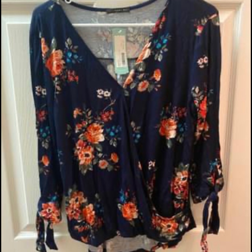 West Kei Almay Tie Sleeve Knit Top